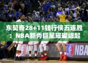 东契奇28+11独行侠五连胜：NBA秀巨星璀璨崛起