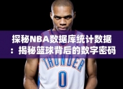 探秘NBA数据库统计数据：揭秘篮球背后的数字密码