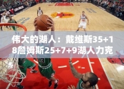 伟大的湖人：戴维斯35+18詹姆斯25+7+9湖人力克奇才3连胜