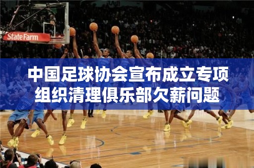 中国足球协会宣布成立专项组织清理俱乐部欠薪问题