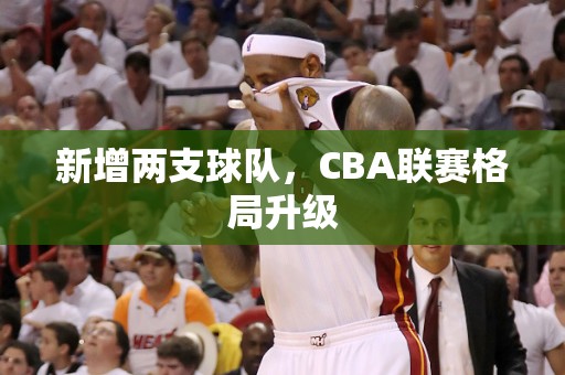 新增两支球队，CBA联赛格局升级